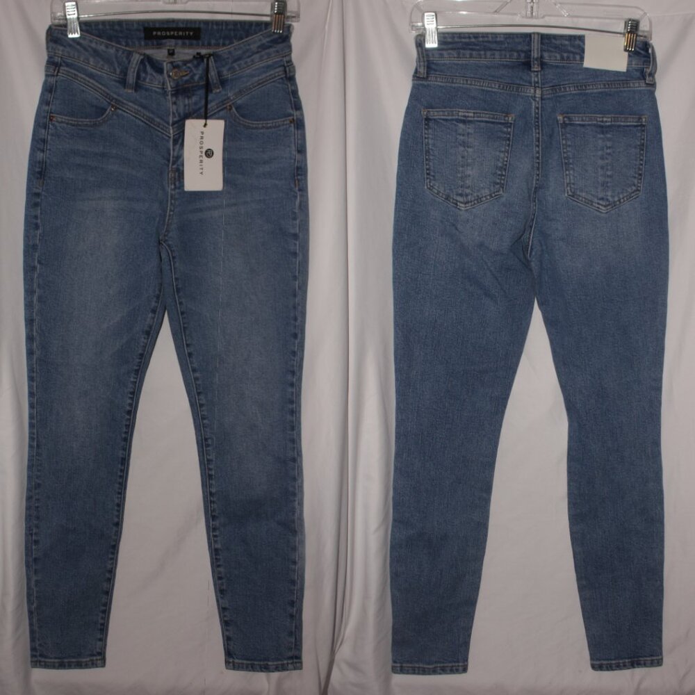 NWT Prosperity High Rise Double Yoke Denim Skinny Jeans Size 27